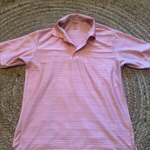 Adidas Pink ClimaCool Polo Shirt